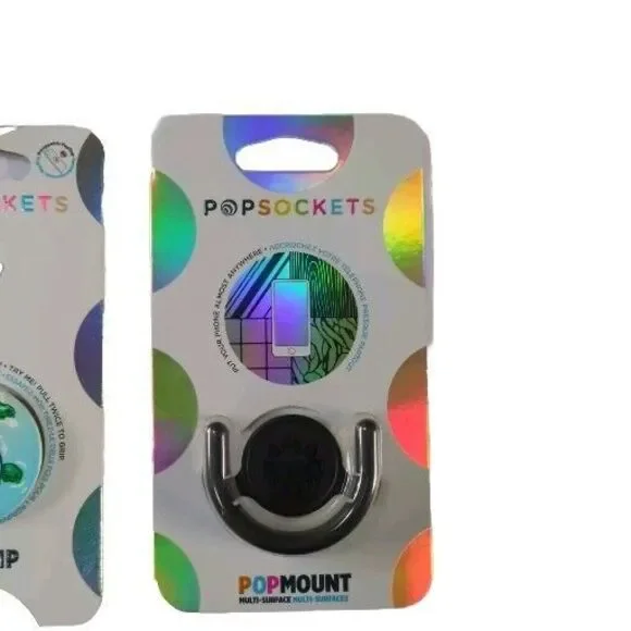 POPSOCKETS POPGRIP & POPMOUNT Phone Grip & Stand w/Swappable Tortuga Pop Socket - Picture 4 of 8